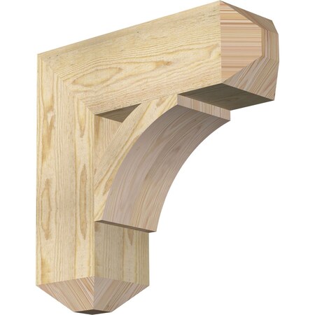Ekena Millwork Thorton Craftsman Rough Sawn Bracket, Douglas Fir, 6"W x 20"D x 20"H BKT06X20X20THR04RDF